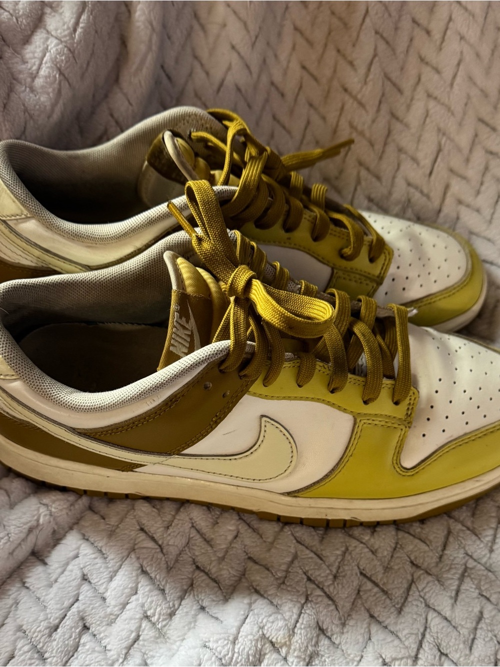 Nike Women’s Low-Top Sneakers in Olive Green and White